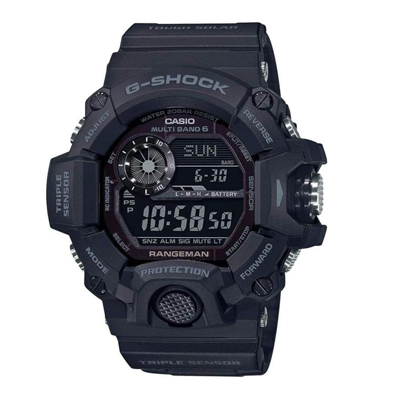 Jual JAM TANGAN Pria CASIO G Shock RANGEMAN Tough Solar Digital Dial Rubber Strap Blackout Original Termurah di Indonesia Ncrsport